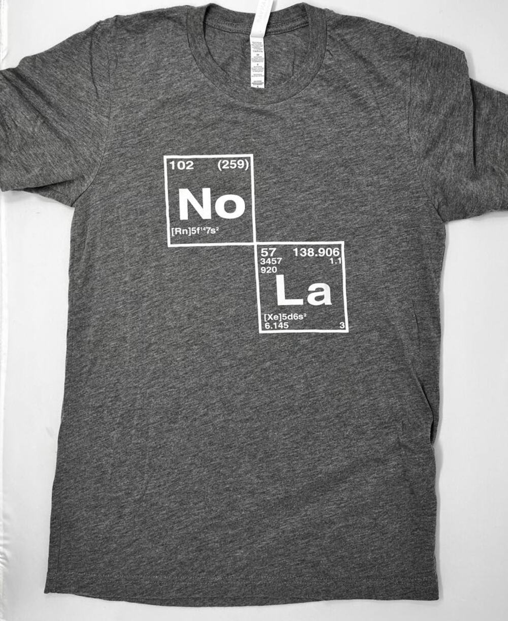 New Orleans Louisiana No La Periodic Elements Table Women's T size S Pre-Owned